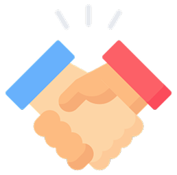 icono apretón de manos